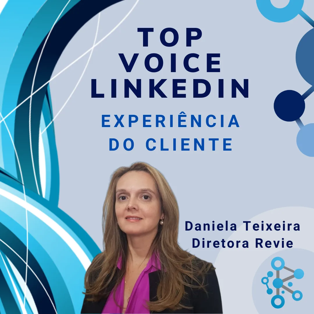 Daniela Teixeira, diretora da Revie, é top voice Linkedin em Analítica de Dados (Data Analytics)